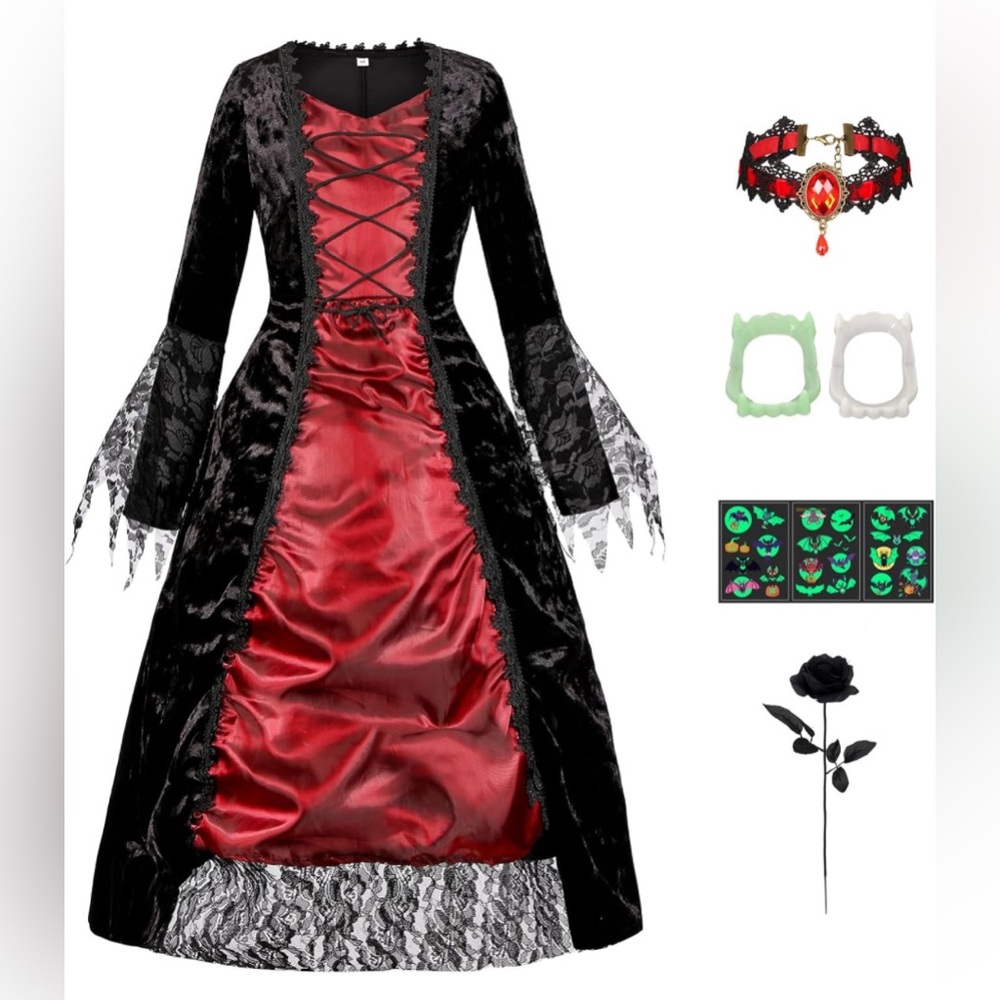 Girls Royal Vampire Costume